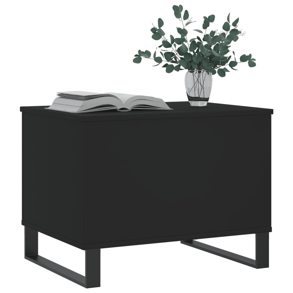 Table basse Noir 60x44,5x45 cm Bois d’ingénierie - Tables basses