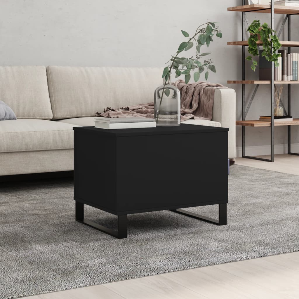 Table basse Noir 60x44,5x45 cm Bois d’ingénierie - Tables basses