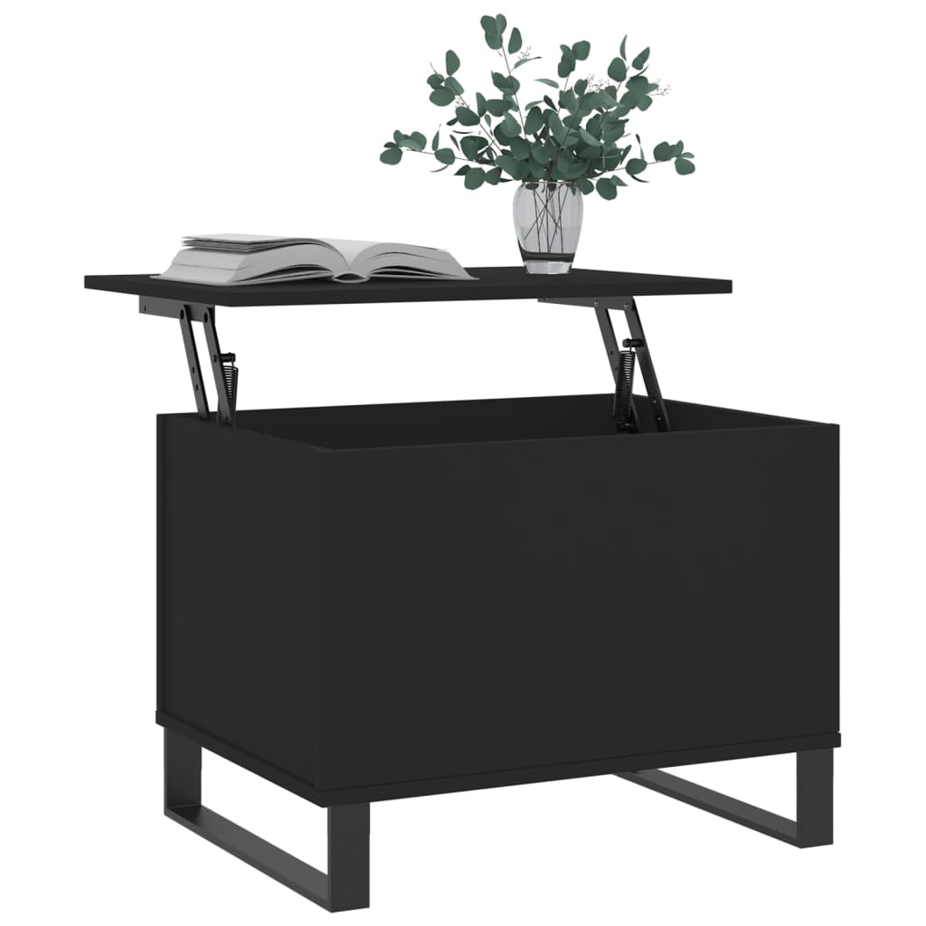 Table basse Noir 60x44,5x45 cm Bois d’ingénierie - Tables basses