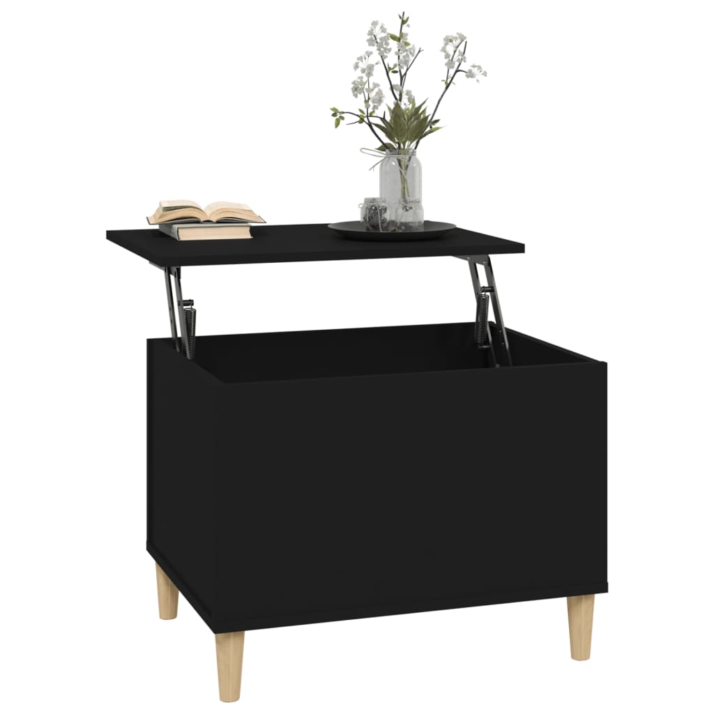 Table basse Noir 60x44,5x45 cm Bois d’ingénierie - Tables basses