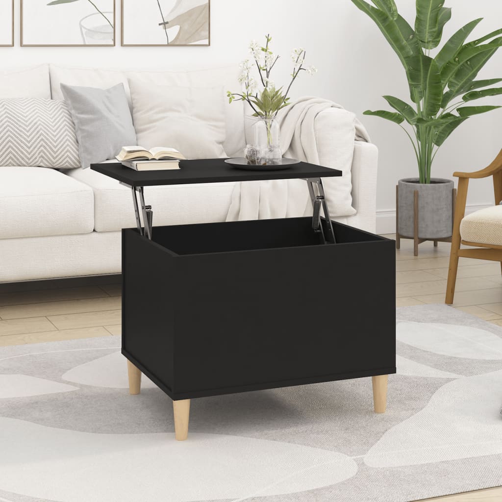 Table basse Noir 60x44,5x45 cm Bois d’ingénierie - Tables basses