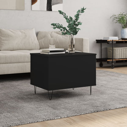 Table basse Noir 60x44,5x45 cm Bois d’ingénierie - Tables basses
