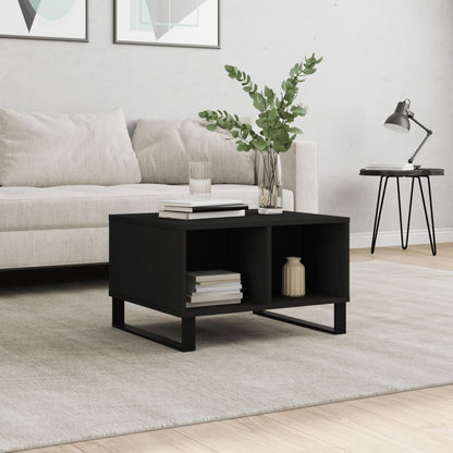 Table basse Noir 60x50x36,5 cm Bois d’ingénierie - Tables basses