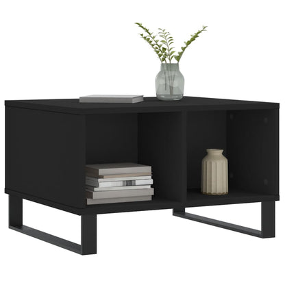 Table basse Noir 60x50x36,5 cm Bois d’ingénierie - Tables basses