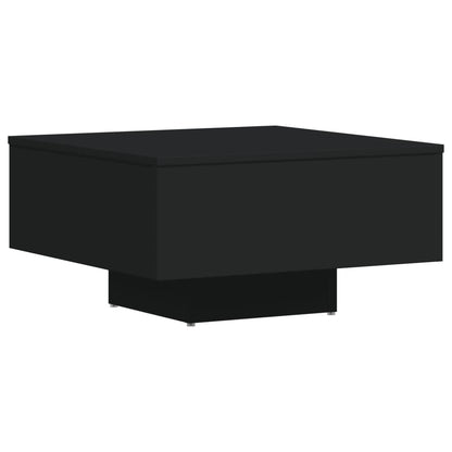 Table basse noir 60x60x31,5 cm bois d’ingénierie - Tables basses