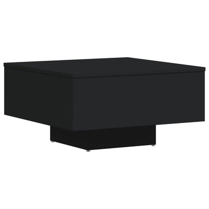 Table basse noir 60x60x31,5 cm bois d’ingénierie - Tables basses