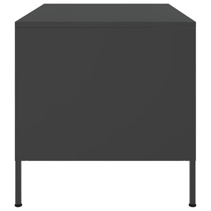Table basse noir 68x50x50,5 cm acier - Tables basses