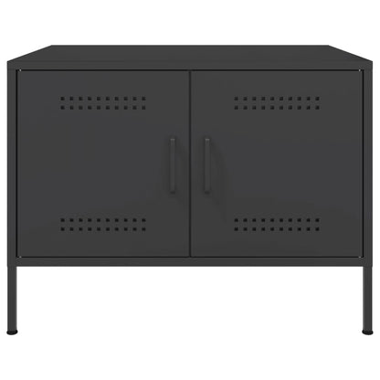 Table basse noir 68x50x50,5 cm acier - Tables basses