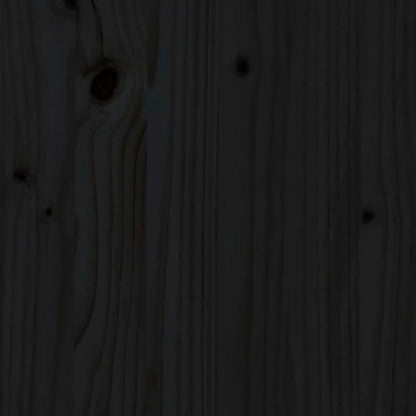 Table basse Noir 80x50x35,5 cm Bois massif de pin - Tables basses