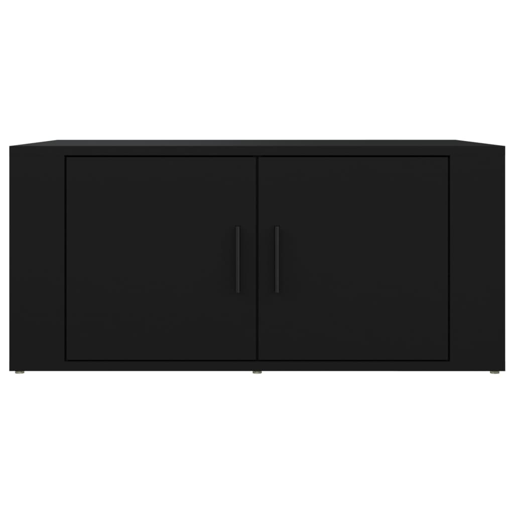 Table basse Noir 80x50x36 cm Bois d’ingénierie - Tables basses