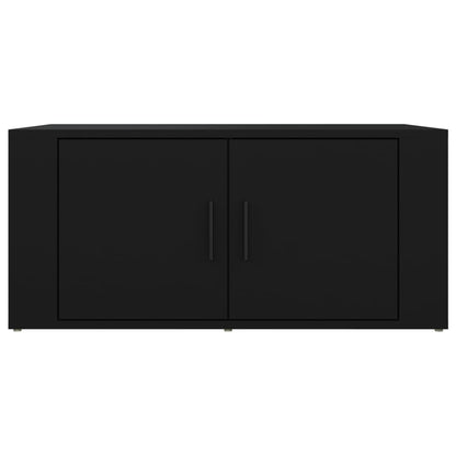 Table basse Noir 80x50x36 cm Bois d’ingénierie - Tables basses
