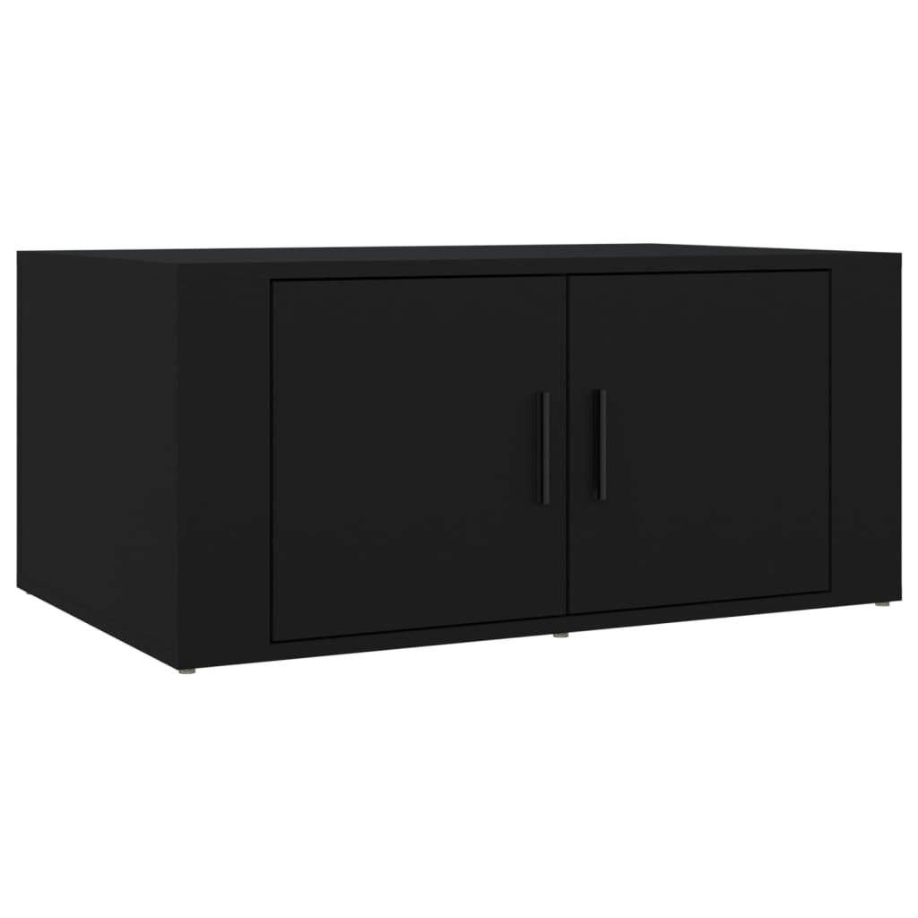 Table basse Noir 80x50x36 cm Bois d’ingénierie - Tables basses