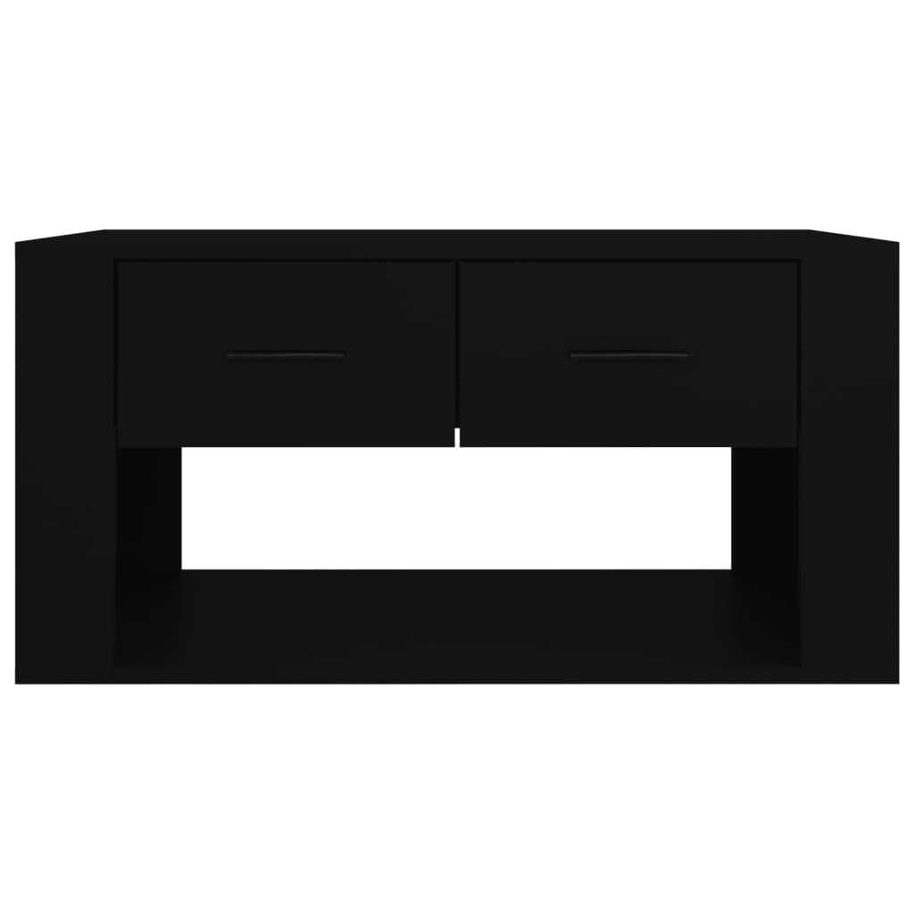 Table basse Noir 80x50x40 cm Bois d’ingénierie - Tables basses
