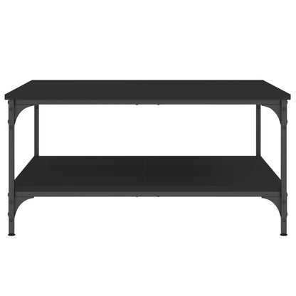 Table basse noir 80x80x40 cm bois d’ingénierie - Tables basses