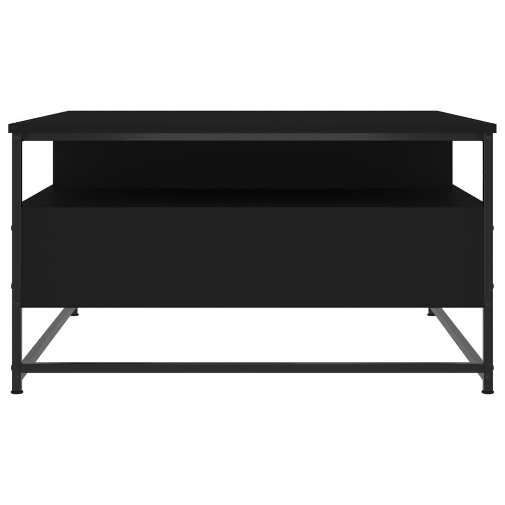 Table basse noir 80x80x45 cm bois d’ingénierie - Tables basses