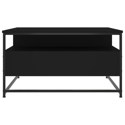 Table basse noir 80x80x45 cm bois d’ingénierie - Tables basses