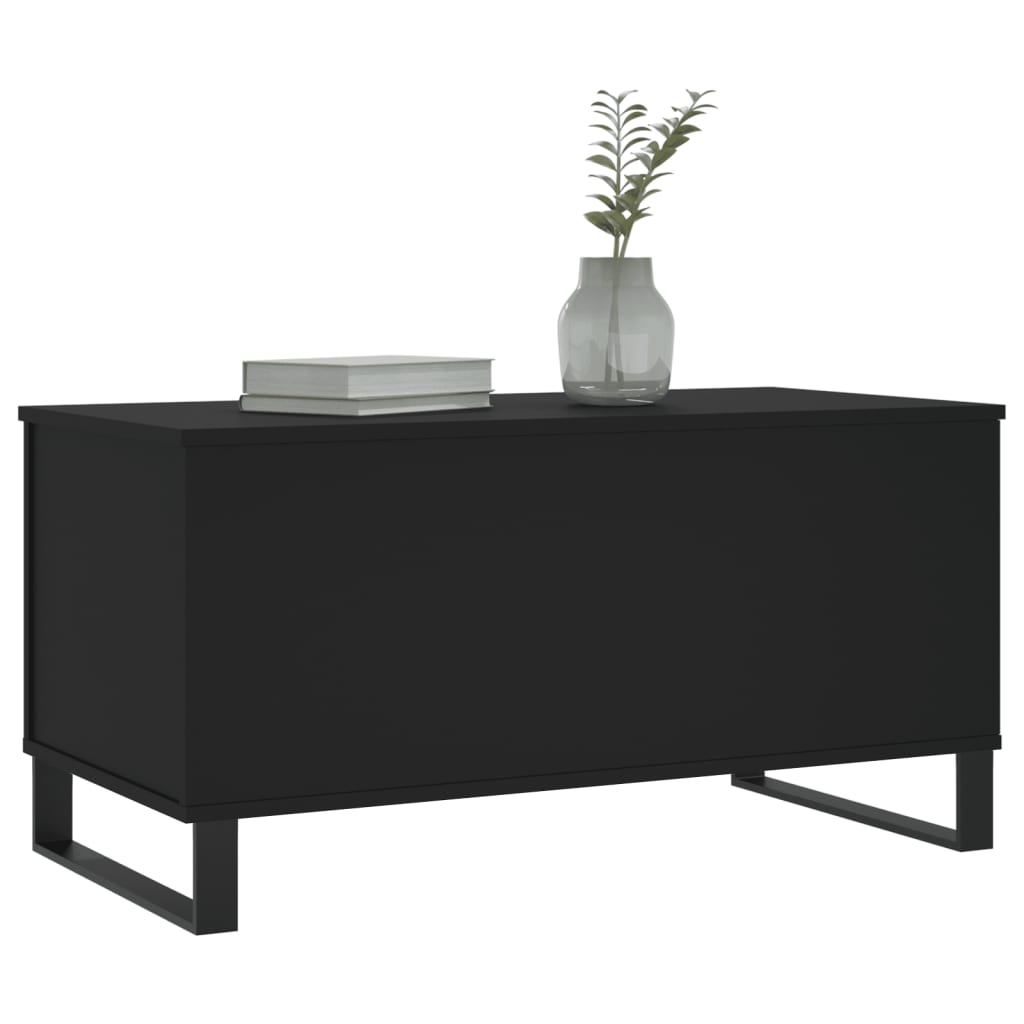 Table basse Noir 90x44,5x45 cm Bois d’ingénierie - Tables basses