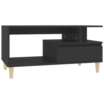 Table basse Noir 90x49x45 cm Bois d’ingénierie - Tables basses