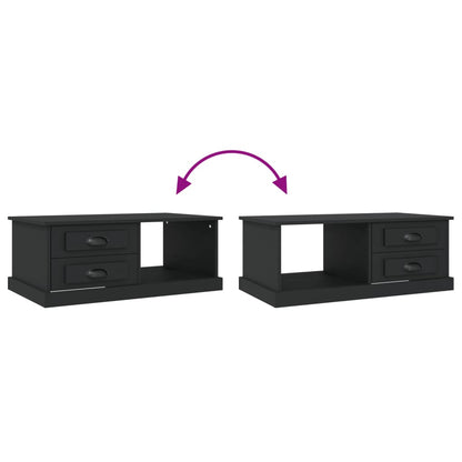 Table basse Noir 90x50x35 cm Bois d’ingénierie - Tables basses