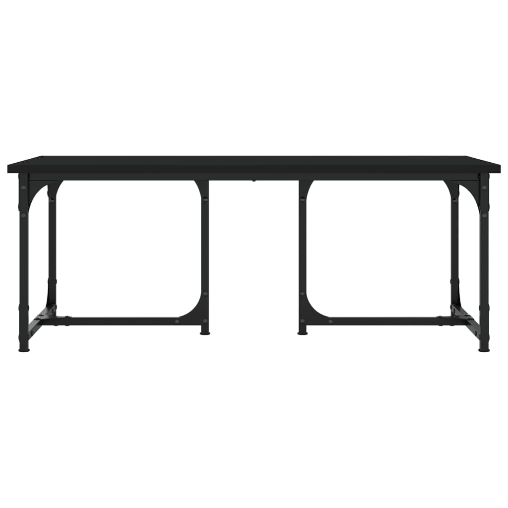 Table basse Noir 90x50x35 cm Bois d’ingénierie - Tables basses