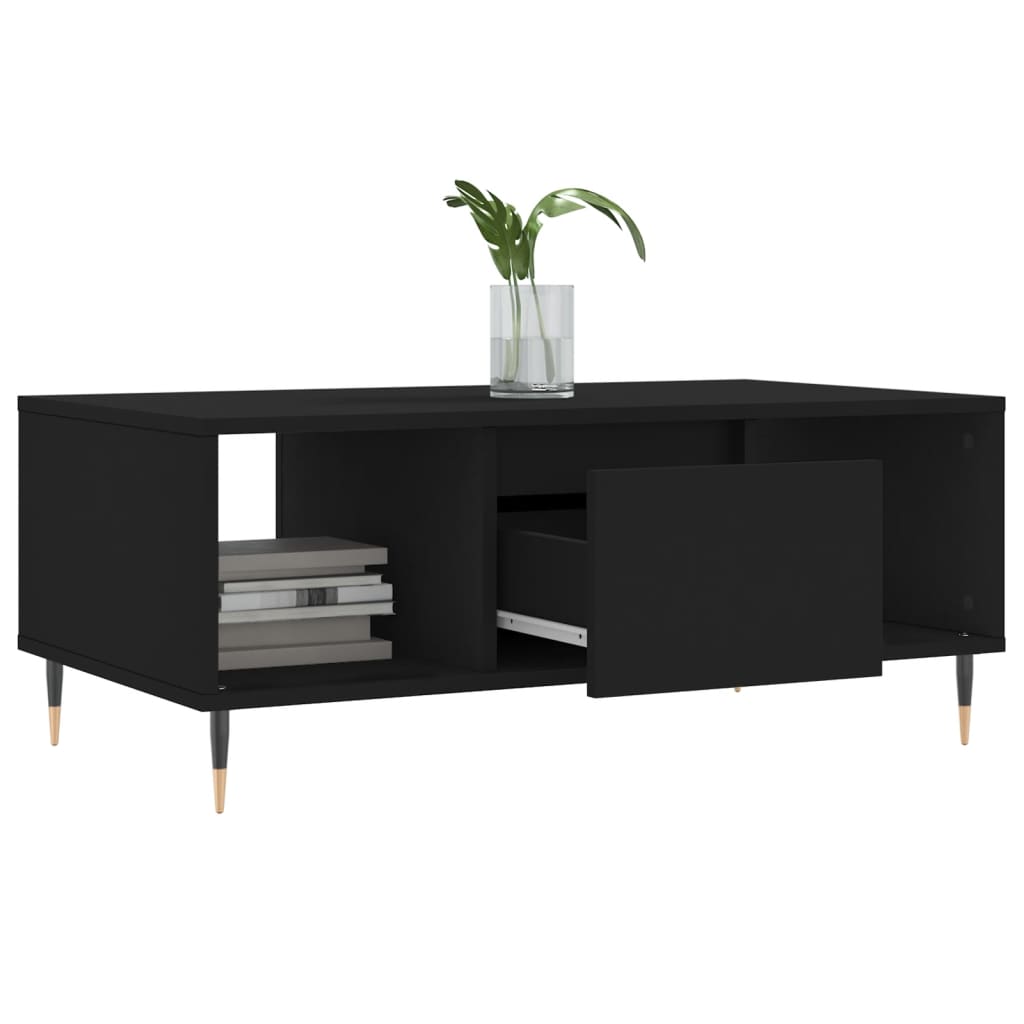Table basse Noir 90x50x36,5 cm Bois d’ingénierie - Tables basses