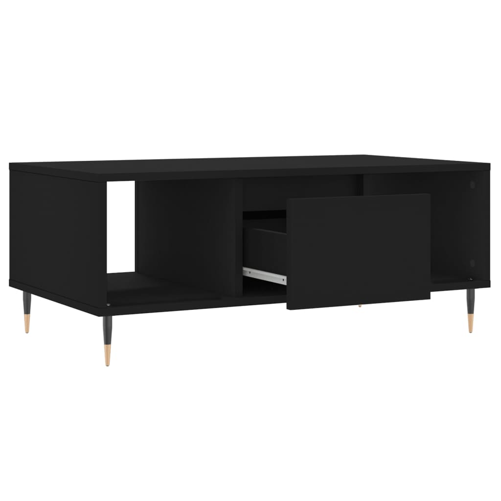Table basse Noir 90x50x36,5 cm Bois d’ingénierie - Tables basses