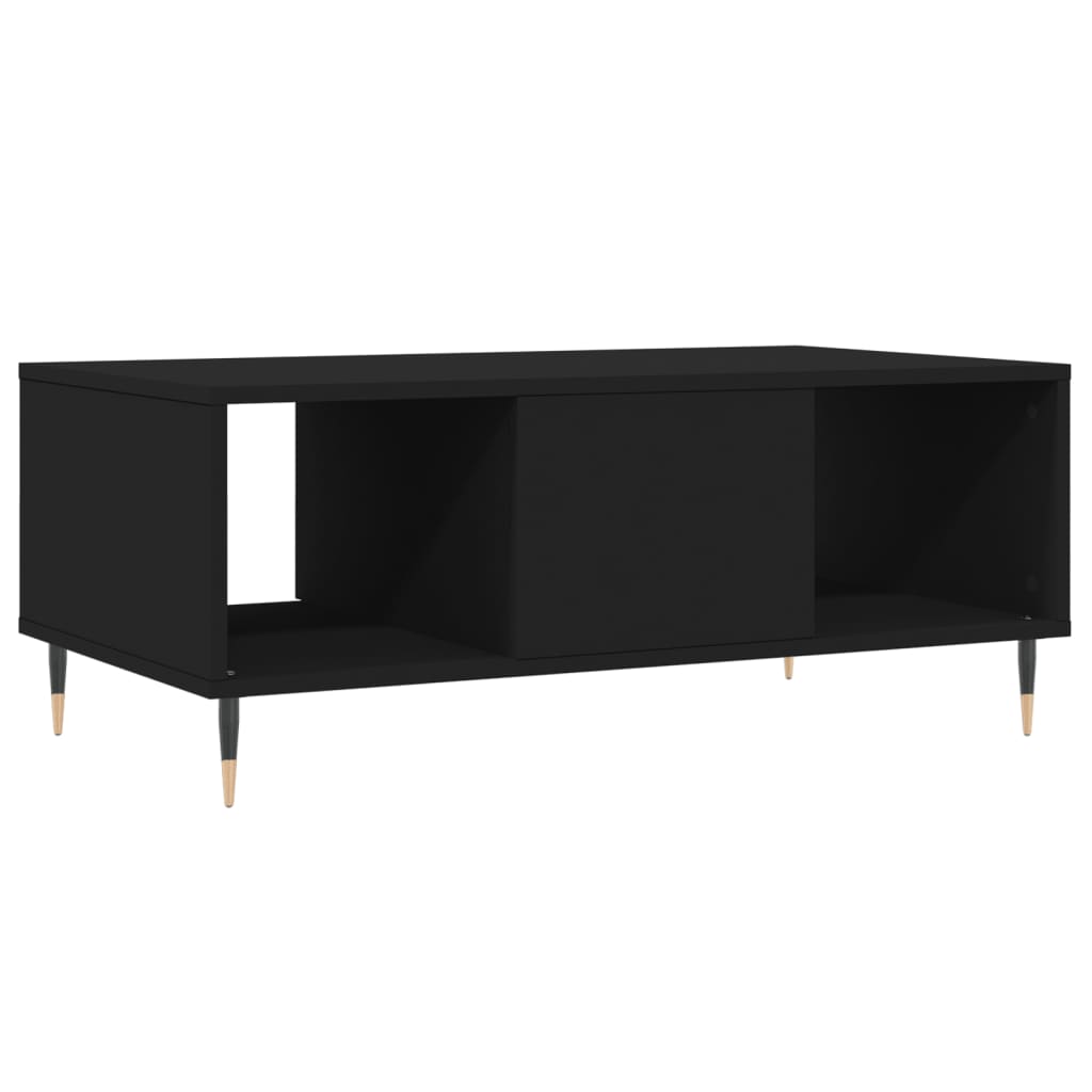 Table basse Noir 90x50x36,5 cm Bois d’ingénierie - Tables basses
