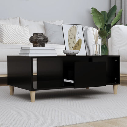 Table basse Noir 90x50x36,5 cm Bois d’ingénierie - Tables basses
