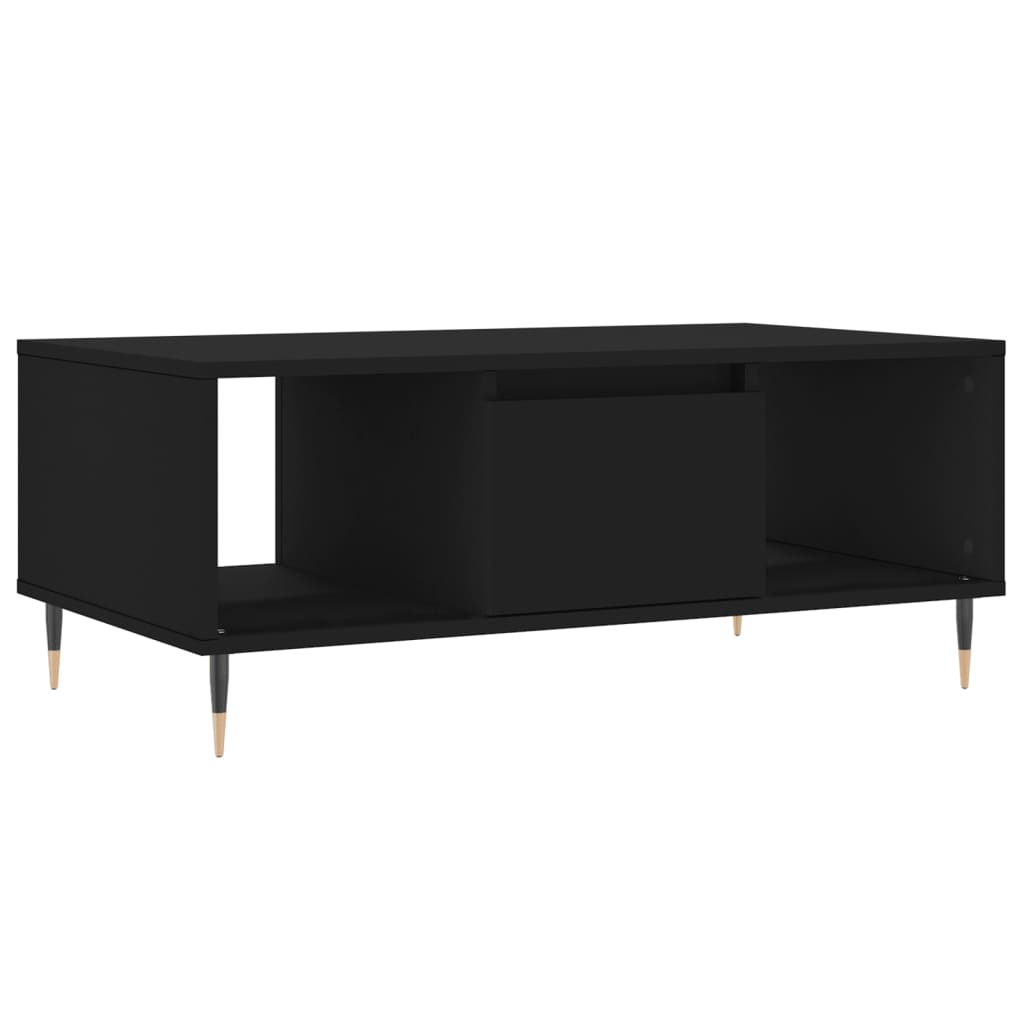 Table basse Noir 90x50x36,5 cm Bois d’ingénierie - Tables basses