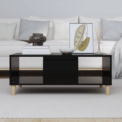 Table basse Noir 90x50x36,5 cm Bois d’ingénierie - Tables basses