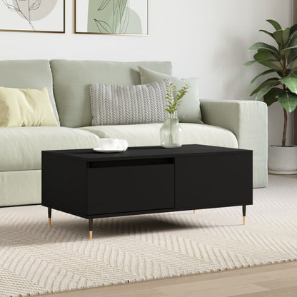 Table basse Noir 90x50x36,5 cm Bois d’ingénierie - Tables basses