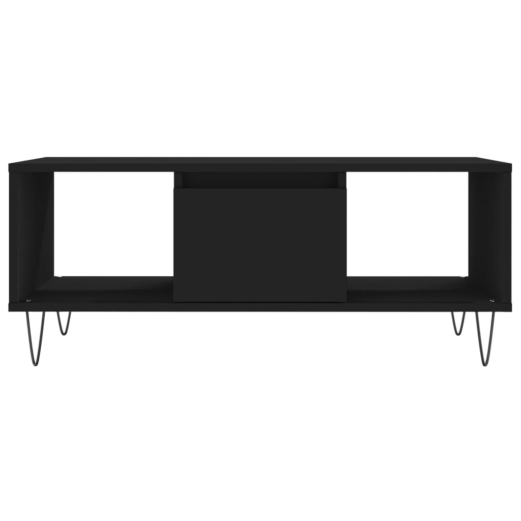 Table basse Noir 90x50x36,5 cm Bois d’ingénierie - Tables basses