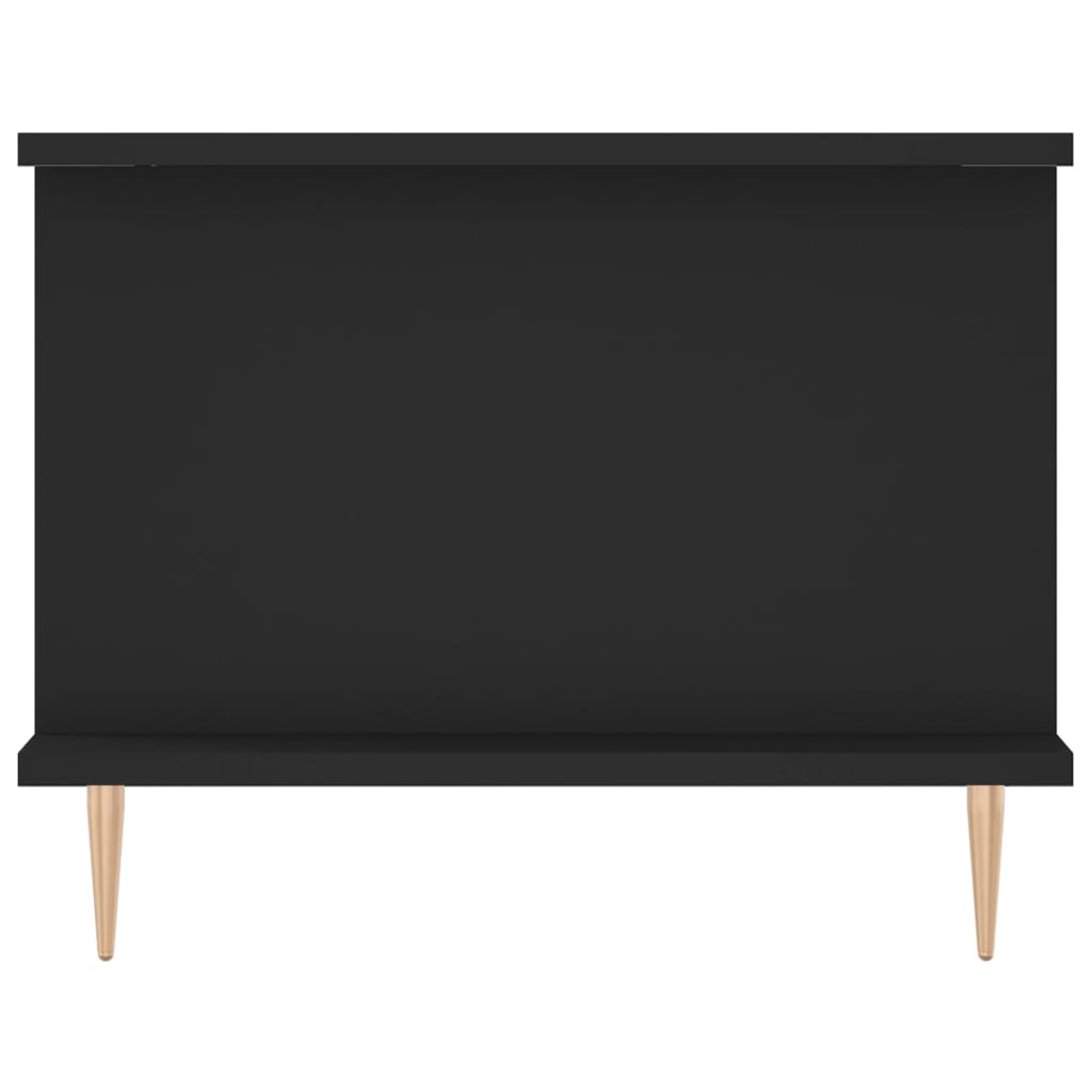 Table basse noir 90x50x40 cm bois d’ingénierie - Tables basses