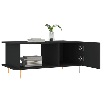 Table basse noir 90x50x40 cm bois d’ingénierie - Tables basses