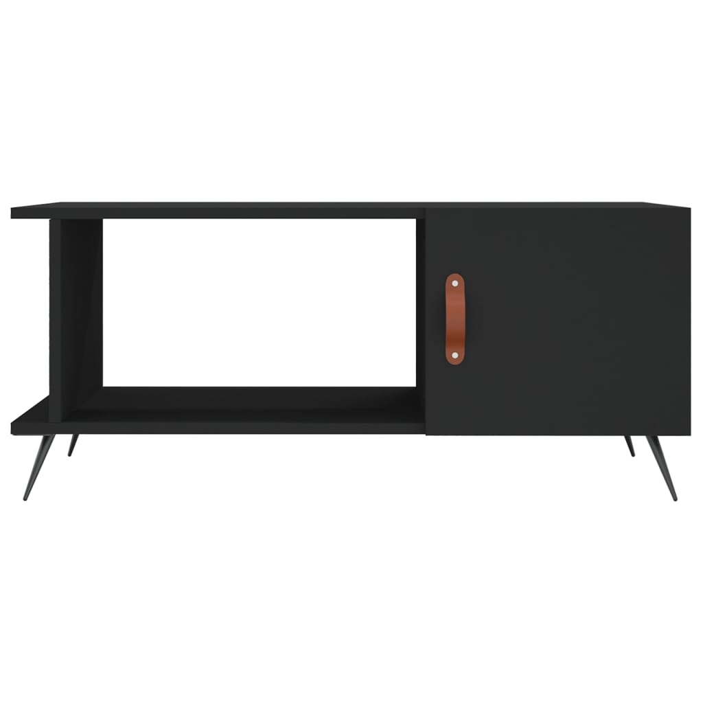 Table basse noir 90x50x40 cm bois d’ingénierie - Tables basses
