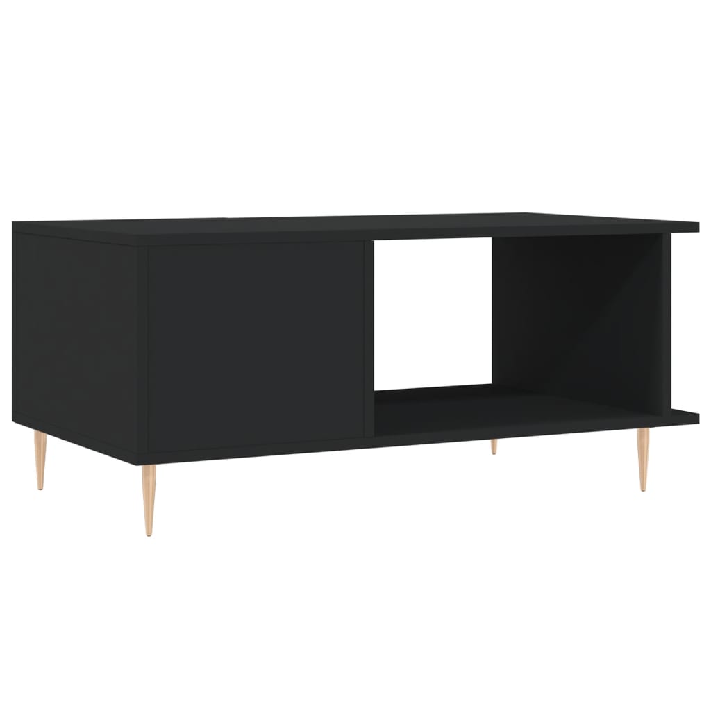 Table basse noir 90x50x40 cm bois d’ingénierie - Tables basses