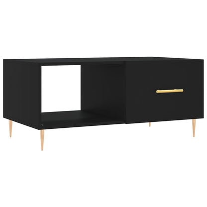 Table basse noir 90x50x40 cm bois d’ingénierie - Tables basses