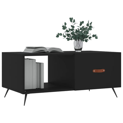 Table basse noir 90x50x40 cm bois d’ingénierie - Tables basses