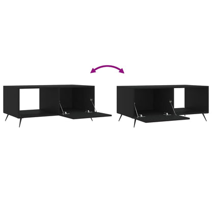 Table basse noir 90x50x40 cm bois d’ingénierie - Tables basses