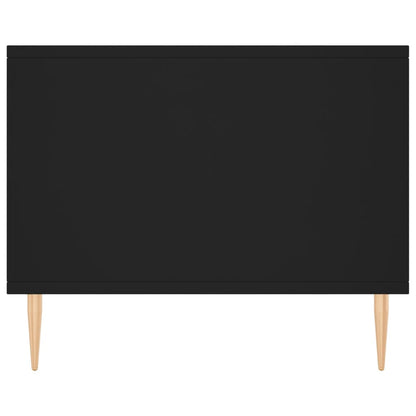 Table basse noir 90x50x40 cm bois d’ingénierie - Tables basses