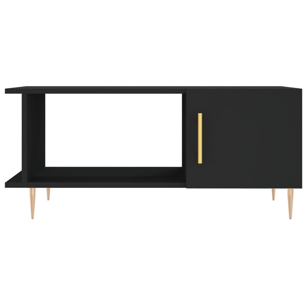Table basse noir 90x50x40 cm bois d’ingénierie - Tables basses