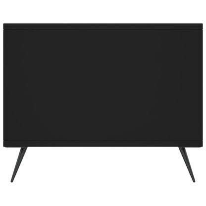 Table basse noir 90x50x40 cm bois d’ingénierie - Tables basses