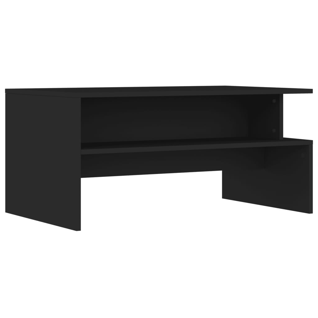Table basse noir 90x55x42,5 cm bois d’ingénierie - Tables basses