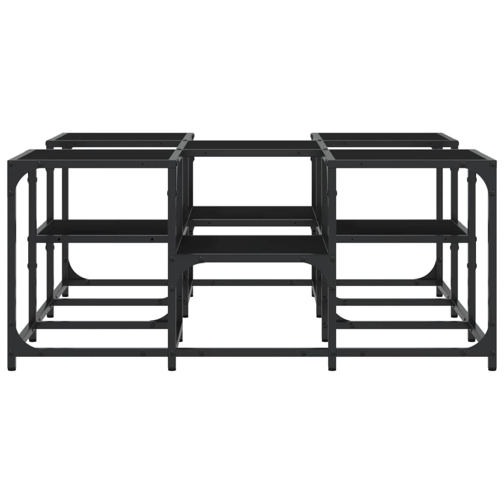 Table basse noir 91x91x40 cm bois d’ingénierie - Tables basses