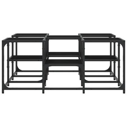 Table basse noir 91x91x40 cm bois d’ingénierie - Tables basses