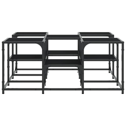 Table basse noir 91x91x40 cm bois d’ingénierie - Tables basses