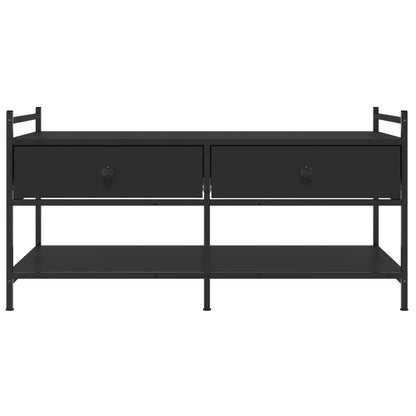 Table basse noir 99x50x50 cm bois d’ingénierie - Tables basses