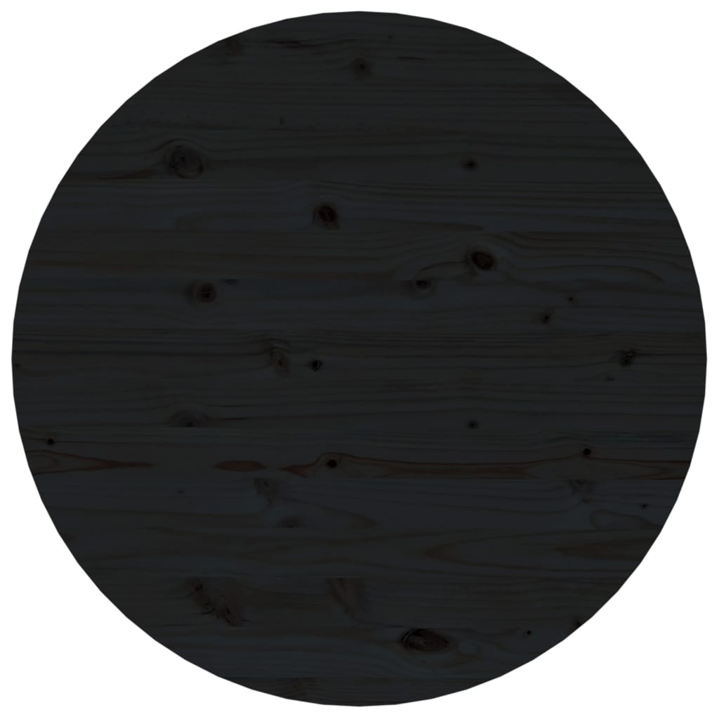 Table basse Noir Ø 55x45 cm Bois massif de pin - Tables basses