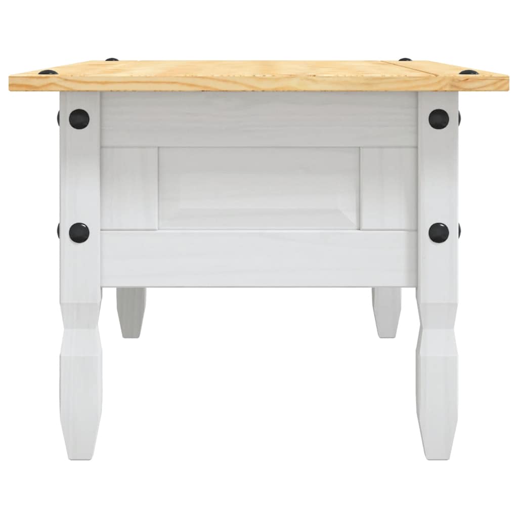 Table basse Pin mexicain Gamme Corona Blanc 100x55x44 cm - Tables basses