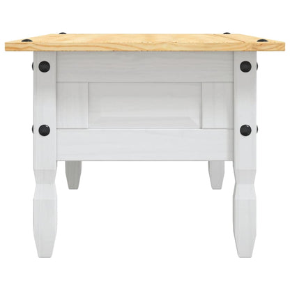 Table basse Pin mexicain Gamme Corona Blanc 100x55x44 cm - Tables basses